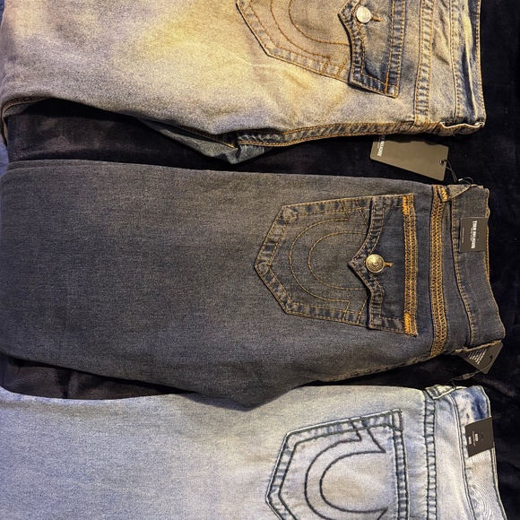 3 Pairs True Religion Ricky Jeans. BRAND NEW